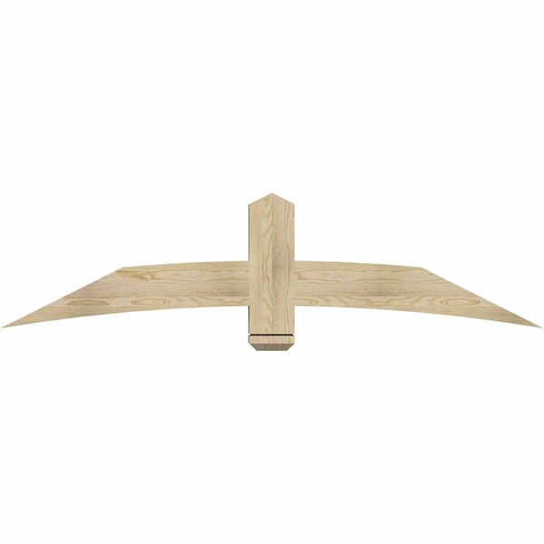 Ekena Millwork Bellingham Rough Sawn Timber Gable Bracket, Douglas Fir, 72"W x 18"H x 4"D x 6"F, 6/12 Pitch GBW072X18X0406BEL00RDF - main